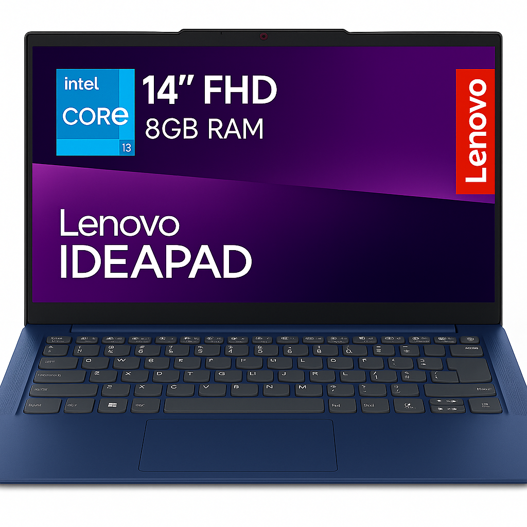Lenovo IdeaPad i3-N305 laptop front and side view – ReviewedByFred.com